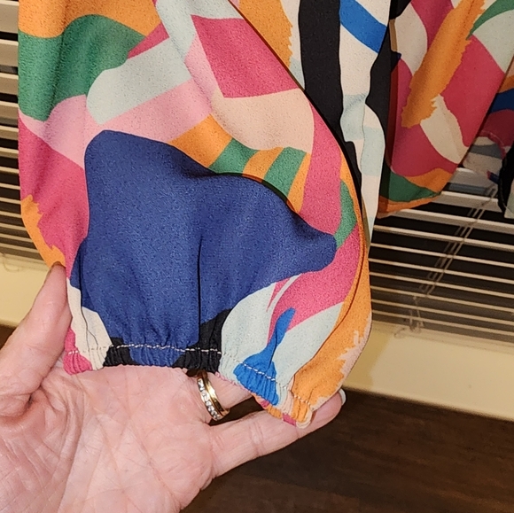 Haptics By Holly Harper In My Thoughts Peplum Top Size: Large - Picture 4 of 5